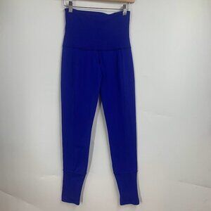 Karma Women's High Waisted‎ Ribbed Tapered Athletic Outdoor Leggings Size 25